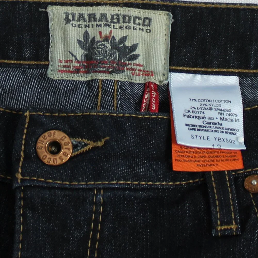 Parasuco Denim Legend Dark Indigo Blue Jeans Size 13 (Ultra-Tall)